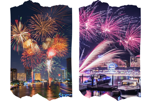Saturday Night Fireworks in Darling Harbour